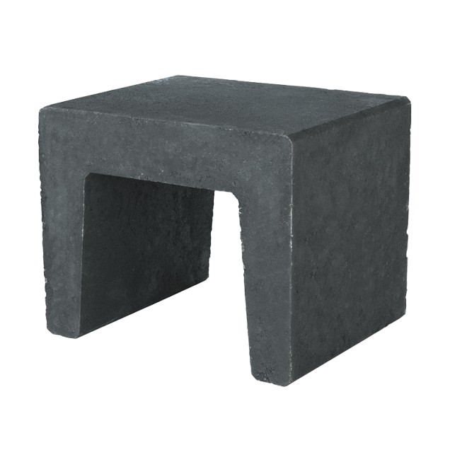 U-Hoekelement 40x50x40 Zwart