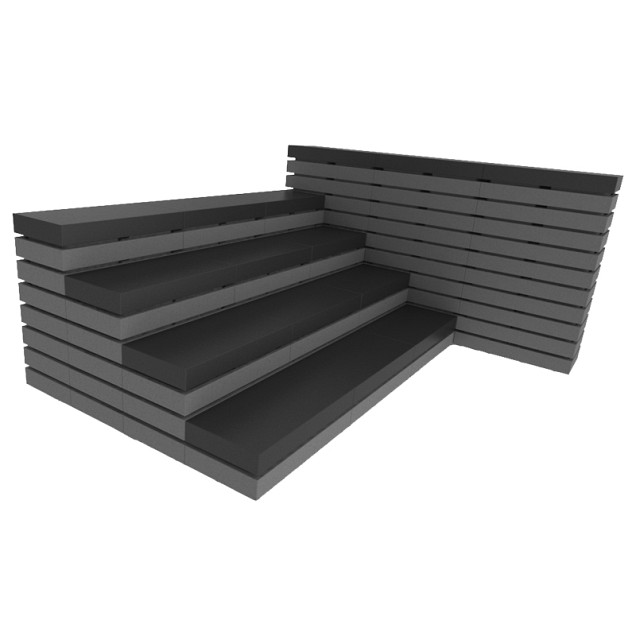 Moodul Stapelsteen 60x15x9 Grey