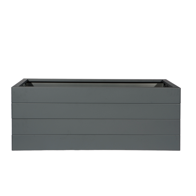 Bloembak antraciet 120x120x42 cm