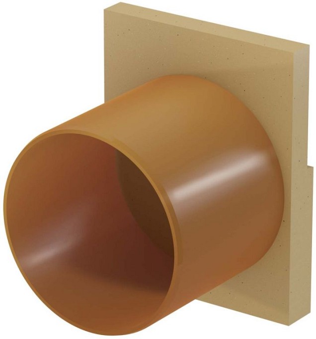 ACO Euroline eindplaat met uitloop 110mm
