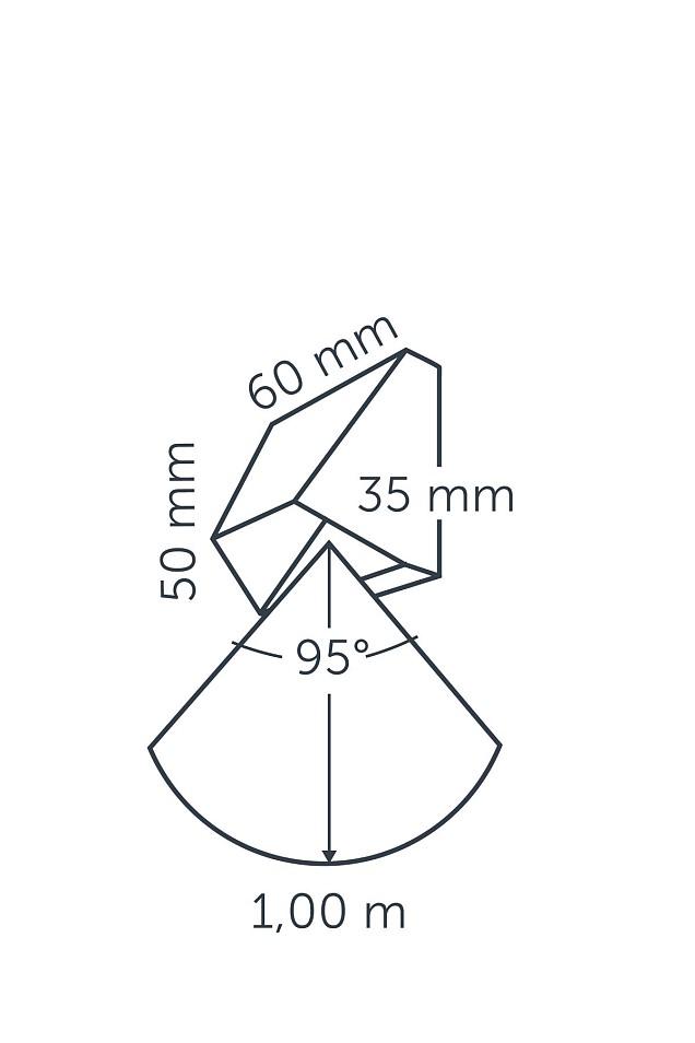 Mini Wedge Dark Grey, 12V/0,6VA