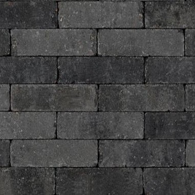 Trommelstenen DF 7x21x6cm grijs/zwart OP=OP