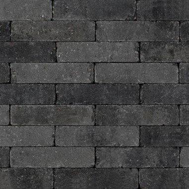 Trommelstenen WF 5x20x7cm grijs/zwart