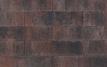 Stapelsteen Linea 15x15x60 tricolore ongetrommeld