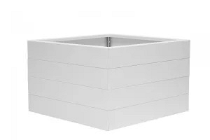 Bloembak Modulair 70cm. Wit Leverbaar in diverse maten.