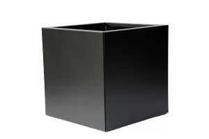 Bloembak Grafiet Zwart 60x60x60cm.