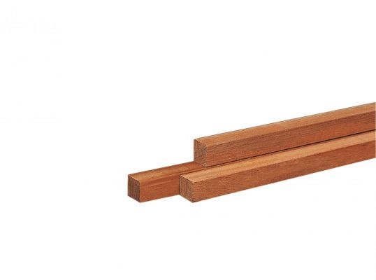 Azobe Hardhouten paal fijnbezaagd, gepunt 6x6x250 cm