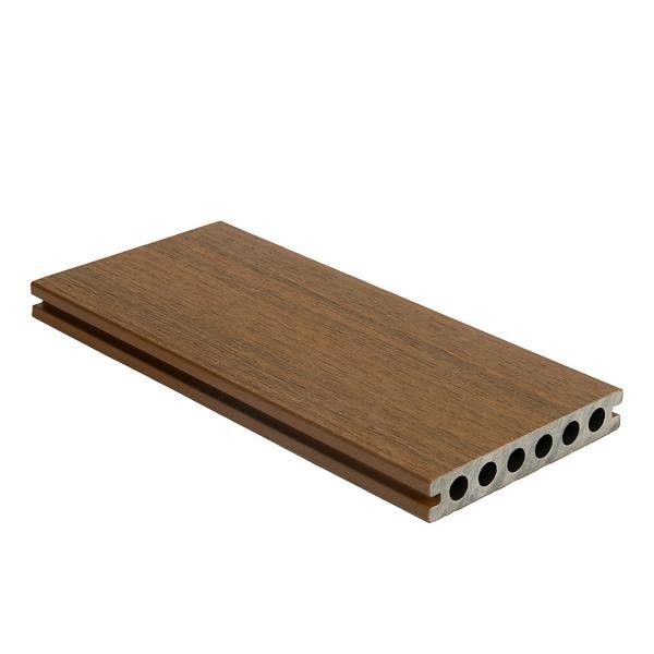 NewTechWood composiet co-extrusie dekdeel houtstructuur 2.3x13.8x400cm. Teak