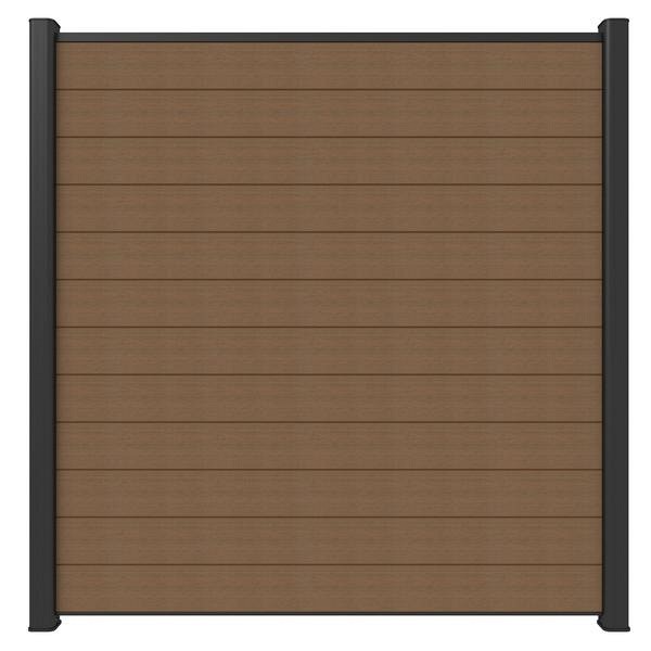 Newtechwood co-extrusie composiet scherm, 180x180 cm, teak.