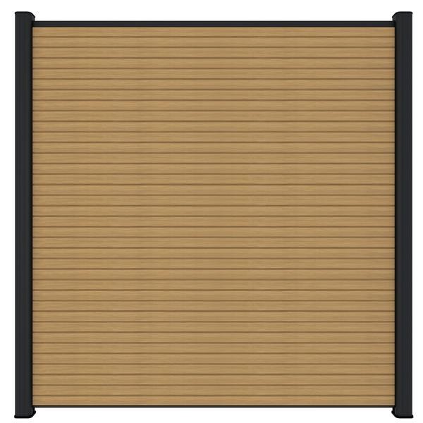 Newtechwood co-extrusie composiet scherm triple, 180x180 cm, red cedar.