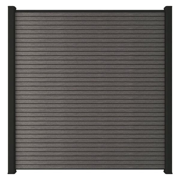 Newtechwood co-extrusie composiet scherm triple, 180x180 cm, silver gray.