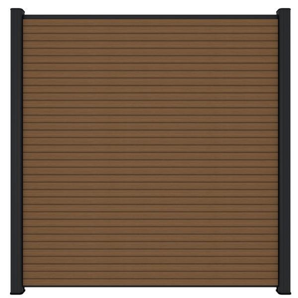 Newtechwood co-extrusie composiet scherm triple, 180x180 cm, teak.