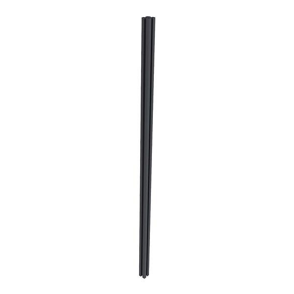 Newtechwood aluminium sleufpaal, met paalkap, 8x8x270 cm, zwart.
