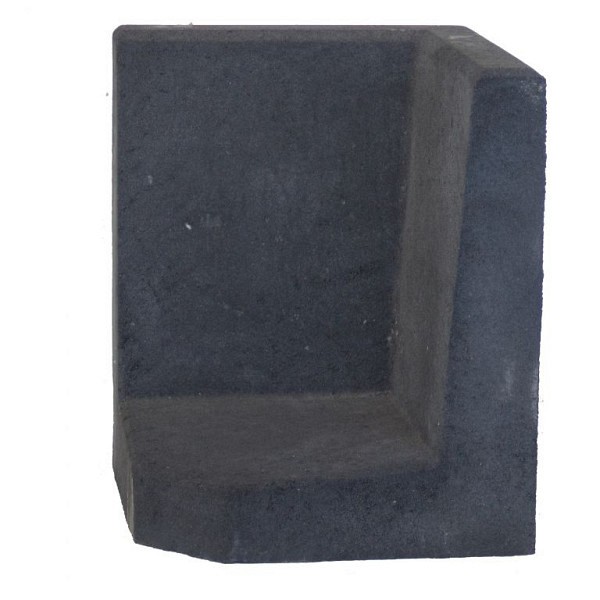 L-Hoekelement Zwart 50x40x40cm