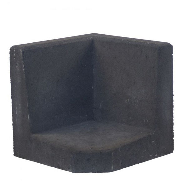 L-Hoekelement Zwart 40x40x40cm