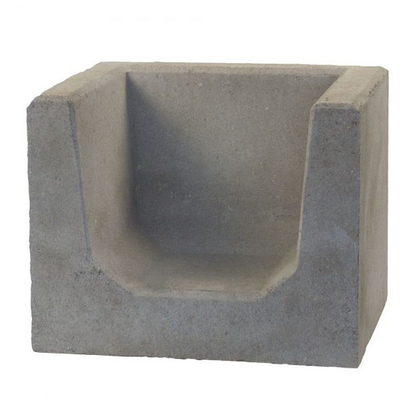 U-Hoekelement 40x50x40 Grijs