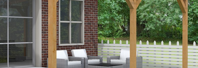 Houten veranda's